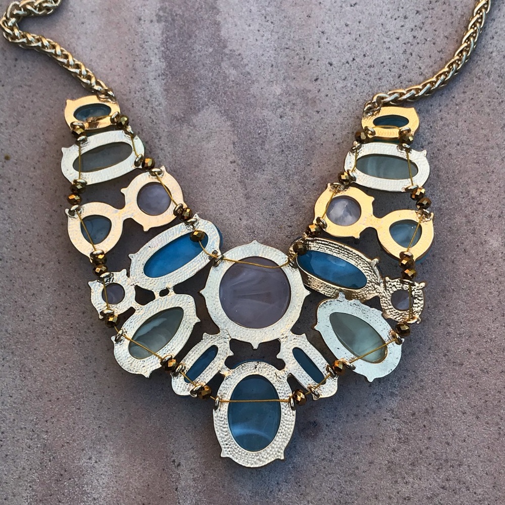 Multi Color Statement Necklace - Picture 3 of 7
